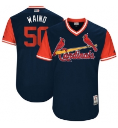 Men's Majestic St. Louis Cardinals #50 Adam Wainwright 