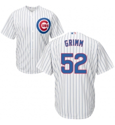 Men's Majestic Chicago Cubs #52 Justin Grimm Replica White Home Cool Base MLB Jersey