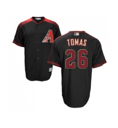 Men's Arizona Diamondbacks #26 Yasmany Tomas Replica Black   Alternate Home Cool Base Baseball Jersey