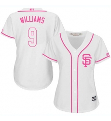 Women's Majestic San Francisco Giants #9 Matt Williams Replica White Fashion Cool Base MLB Jersey