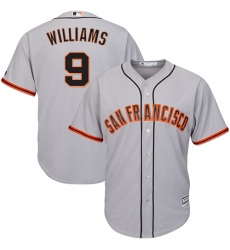 Youth Majestic San Francisco Giants #9 Matt Williams Replica Grey Road Cool Base MLB Jersey