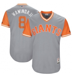 Men's Majestic San Francisco Giants #8 Hunter Pence 