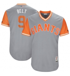 Men's Majestic San Francisco Giants #9 Brandon Belt 