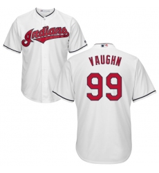 Youth Majestic Cleveland Indians #99 Ricky Vaughn Replica White Home Cool Base MLB Jersey