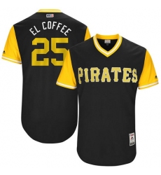 Men's Majestic Pittsburgh Pirates #25 Gregory Polanco 