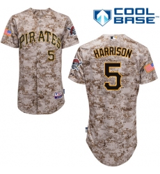 Men's Majestic Pittsburgh Pirates #5 Josh Harrison Replica Camo Alternate Cool Base MLB Jersey