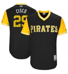 Men's Majestic Pittsburgh Pirates #29 Francisco Cervelli 