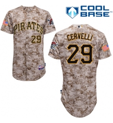 Youth Majestic Pittsburgh Pirates #29 Francisco Cervelli Authentic Camo Alternate Cool Base MLB Jersey