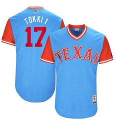 Men's Majestic Texas Rangers #17 Shin-Soo Choo 