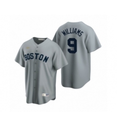 Youth Boston Red Sox #9 Ted Williams Nike Gray Cooperstown Collection Road Jersey