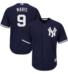 Youth Majestic New York Yankees #9 Roger Maris Replica Navy Blue Alternate MLB Jersey