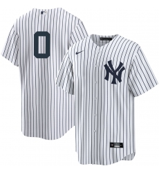 Men's New York Yankees #0 Marcus Stroman No Name White Cool Base Stitched Jersey