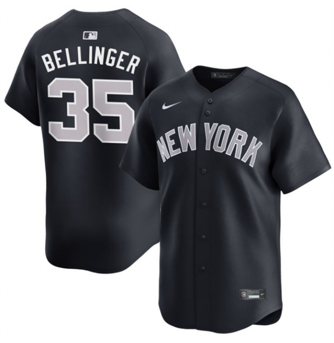 Men's New York Yankees #35 Cody Bellinger Navy 2024 Alternate Limited Stitched Baseball Jersey