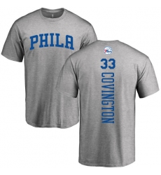 NBA Nike Philadelphia 76ers #33 Robert Covington Ash Backer T-Shirt