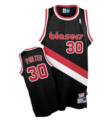 Men's Adidas Portland Trail Blazers #30 Terry Porter Authentic Black Throwback NBA Jersey