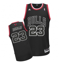 Men's Adidas Chicago Bulls #23 Michael Jordan Authentic Black Shadow NBA Jersey