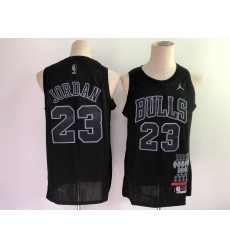 Men's Chicago Bulls #23 Michael Jordan Nike Black Swingman Player Jersey