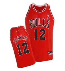 Men's Nike Chicago Bulls #12 Michael Jordan Swingman Red Throwback NBA Jersey