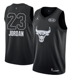 Men's Nike Chicago Bulls #23 Michael Jordan Swingman Black 2018 All-Star Game