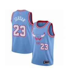 Women's Chicago Bulls #23 Michael Jordan Swingman Blue Basketball Jersey - 2019 20 City Edition