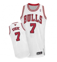 Women's Adidas Chicago Bulls #7 Toni Kukoc Authentic White Home NBA Jersey