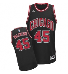 Women's Adidas Chicago Bulls #45 Denzel Valentine Swingman Black Alternate NBA Jersey