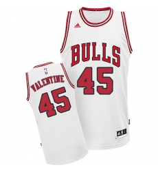 Women's Adidas Chicago Bulls #45 Denzel Valentine Swingman White Home NBA Jersey