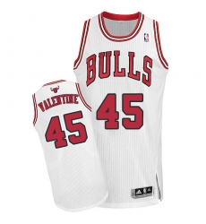 Youth Adidas Chicago Bulls #45 Denzel Valentine Authentic White Home NBA Jersey