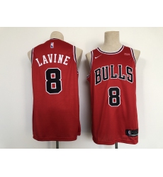 Men's Chicago Bulls #8 Zach LaVine Red Edition Swingman Stitched Basketball Jersey