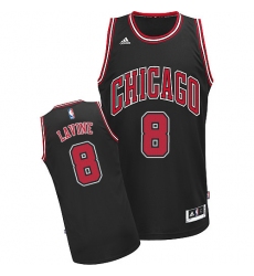 Youth Adidas Chicago Bulls #8 Zach LaVine Swingman Black Alternate NBA Jersey