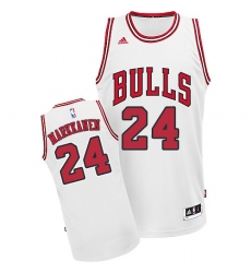 Men's Adidas Chicago Bulls #24 Lauri Markkanen Swingman White Home NBA Jersey