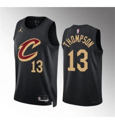 Men's Cleveland Cavaliers #13 Tristan Thompson Black Statement Edition Stitched Jersey