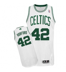 Men's Adidas Boston Celtics #42 Al Horford Authentic White Home NBA Jersey