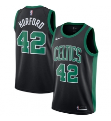 Men's Adidas Boston Celtics #42 Al Horford Swingman Black NBA Jersey - Statement Edition