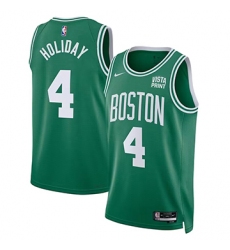 Men's Boston Celtics #4 Jure Holiday  Green 2023 Draft Icon Edition Stitched Basketball Jersey