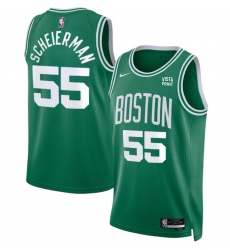 Men's Boston Celtics #55 Baylor Scheierman Kelly Green 2024 Draft Icon Edition Stitched Basketball Jersey