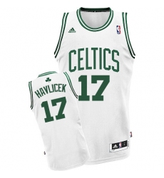 Men's Adidas Boston Celtics #17 John Havlicek Swingman White Home NBA Jersey