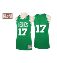 Men's Mitchell and Ness Boston Celtics #17 John Havlicek Swingman Green Throwback NBA Jersey