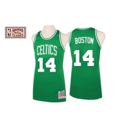 Men's Mitchell and Ness Boston Celtics #14 Bob Cousy Swingman Green Throwback NBA Jersey