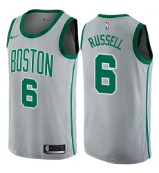 Women's Nike Boston Celtics #6 Bill Russell Swingman Gray NBA Jersey - City Edition