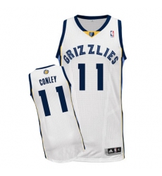 Men's Adidas Memphis Grizzlies #11 Mike Conley Authentic White Home NBA Jersey