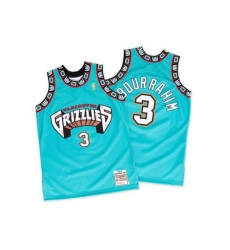 Men's Adidas Memphis Grizzlies #3 Shareef Abdur-Rahim Swingman Green Hardwood Classics Throwback NBA Jersey