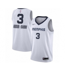 Youth Memphis Grizzlies #3 Shareef Abdur-Rahim Swingman White Finished Basketball Jersey - Association Edition
