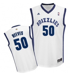 Men's Adidas Memphis Grizzlies #50 Bryant Reeves Swingman White Home NBA Jersey