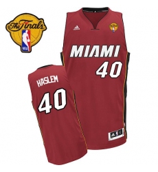 Men's Adidas Miami Heat #40 Udonis Haslem Swingman Red Alternate Finals Patch NBA Jersey