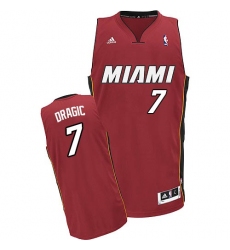 Men's Adidas Miami Heat #7 Goran Dragic Swingman Red Alternate NBA Jersey