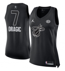 Women's Nike Miami Heat #7 Goran Dragic Swingman Black 2018 All-Star Game NBA Jersey