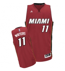 Men's Adidas Miami Heat #11 Dion Waiters Swingman Red Alternate NBA Jersey