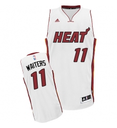 Men's Adidas Miami Heat #11 Dion Waiters Swingman White Home NBA Jersey