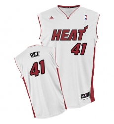 Men's Adidas Miami Heat #41 Glen Rice Swingman White Home NBA Jersey